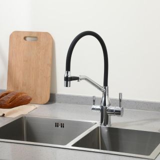 Смеситель для кухни Frap F4397 Хром черный